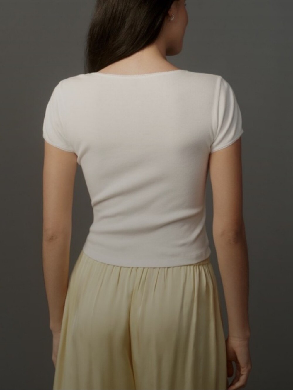 Anthropologie Ribbed Tee - Picture 2 of 7